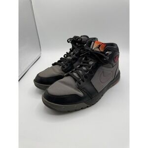 Nike Air Jordan Trek 1 Men Size 9 Retro High Grey Red 616344-004 2013 Black